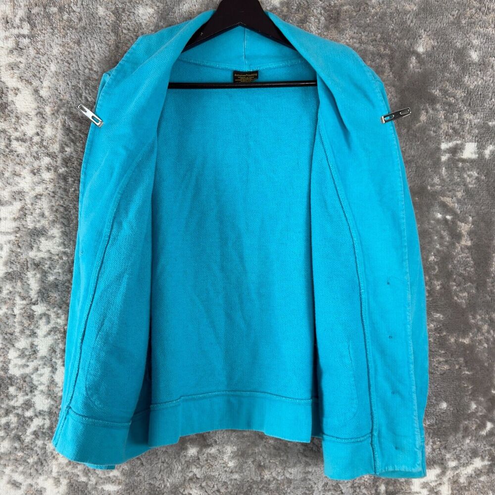 Babytoes Clothing Womens Size 8 100% Cotton Made In USA Blazer Jacket Blue - Picture 5 of 9